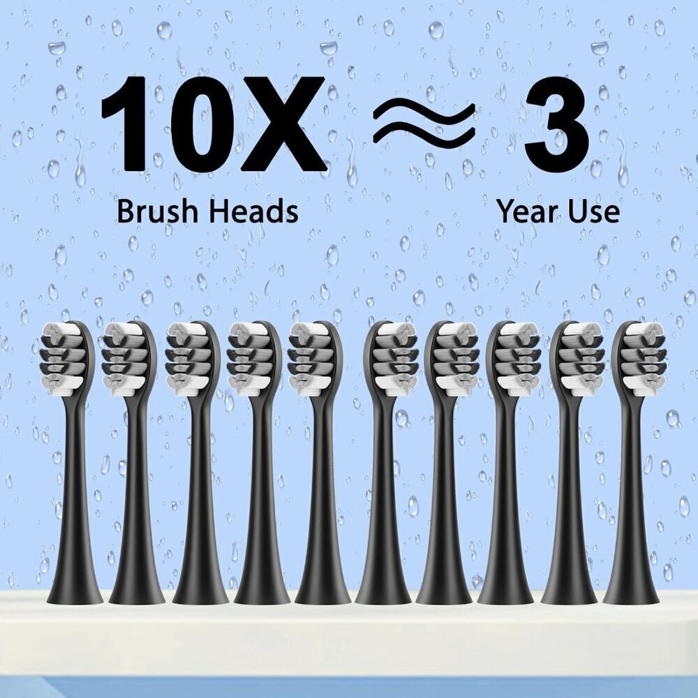 NWT: Sonic Electric Toothbrush w/ 10 brush heads - Picture 3 of 9